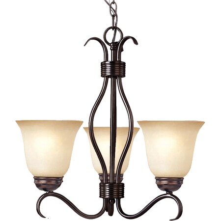 Maxim Lighting Basix 3-Light 15.75" Wide Oil Rubbed Bronze Chandelier 10123WSOI